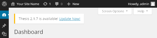 Click Update Now to upgrade Thesis Click Update Now to upgrade Thesis